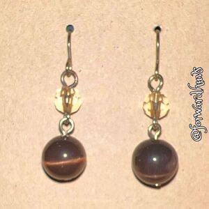 Bundle Sale 3 for $15 | Tiger Eye with Faceted Golden Crystal Beads